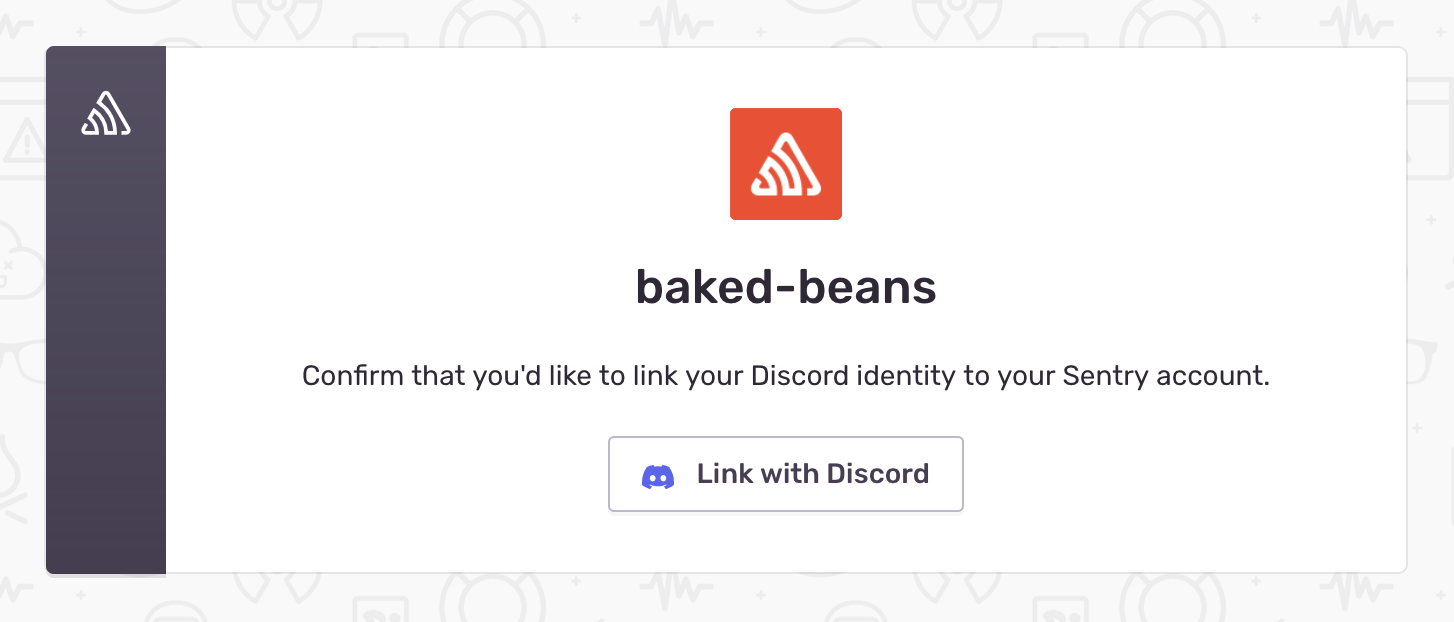 Discord identity linking page